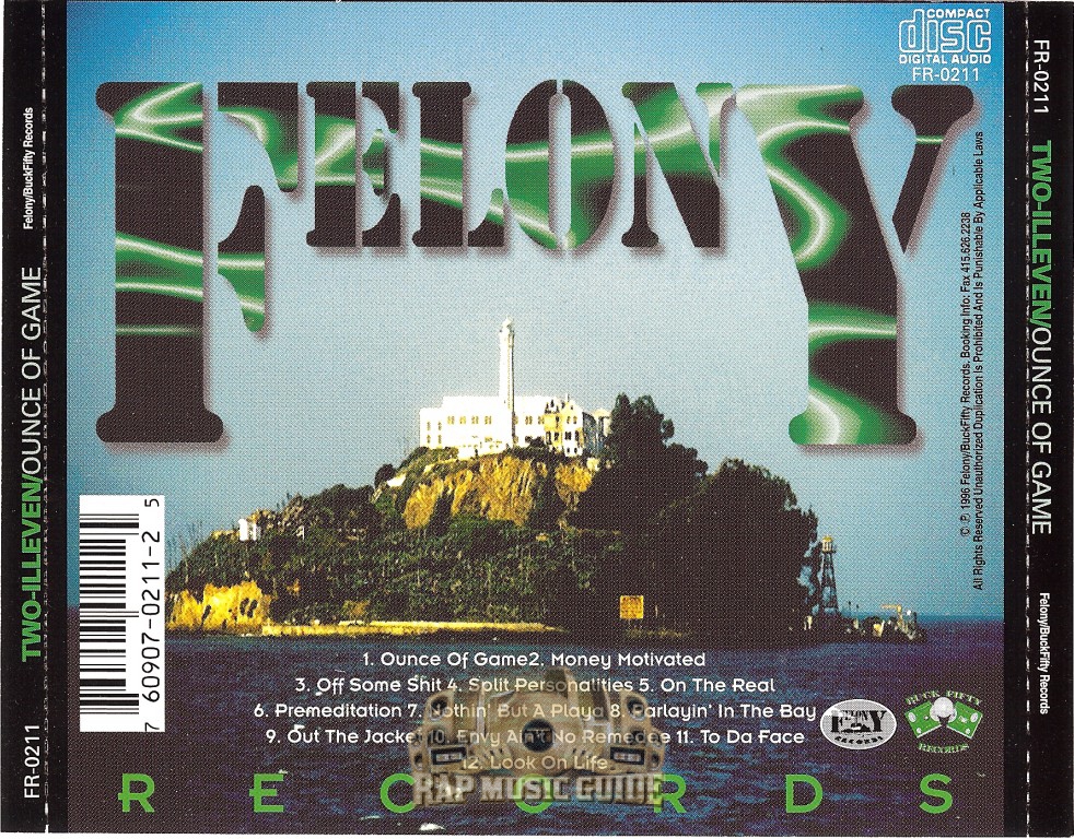 Two-Illeven - Ounce Of Game: 1st Press. CD | Rap Music Guide